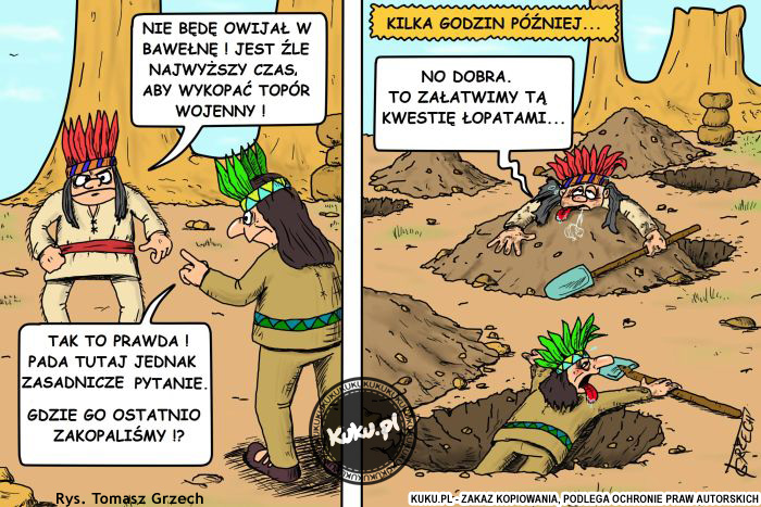 Komiks, dowcip, Żart o TopÃ³r wojenny