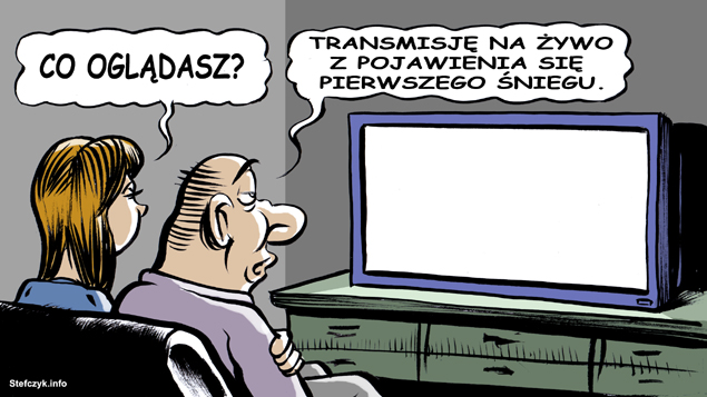 Komiks, dowcip, Żart o Transmisja na Å¼ywo