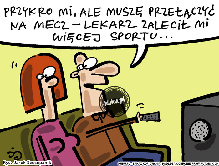 Komiks, dowcip, Żart o WiÄ™cej sportu