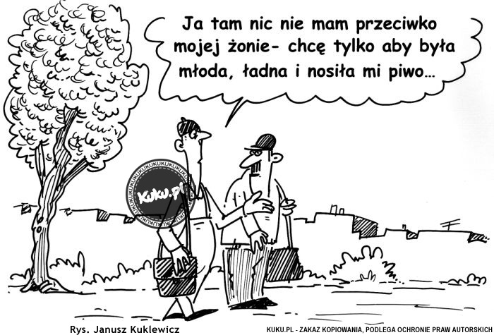 Komiks, dowcip, Żart o Wymagania mÄ™Å¼a