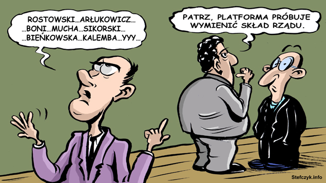 Komiks, dowcip, Żart o Wymiana skÅ‚adu rzÄ…du