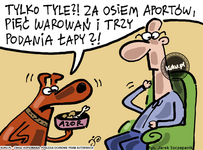 Komiks, dowcip, Żart o WypÅ‚ata dla psa