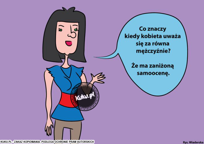 Komiks, dowcip, Żart o ZaniÅ¼ona samoocena