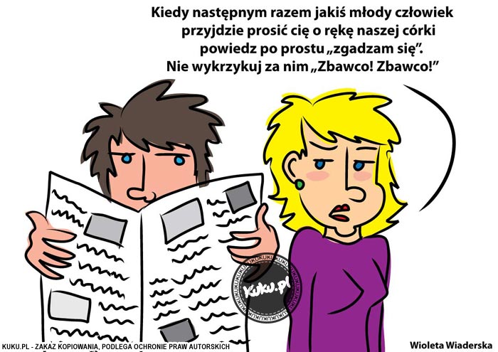 Komiks, dowcip, Żart o Zbawca rodziny