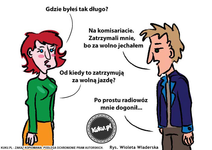 Komiks, dowcip, Żart o Zbyt wolna jazda