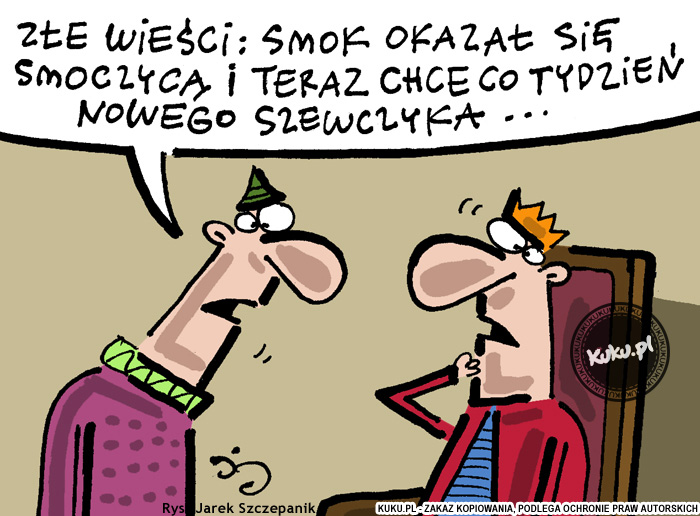 Komiks, dowcip, Żart o ZÅ‚e wieÅ›ci ze Å›wiata bajek